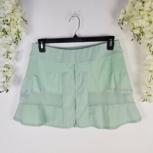 Lucky In Love Tech Performance Skort Mint Green Active Tennis Golf Skirt Large